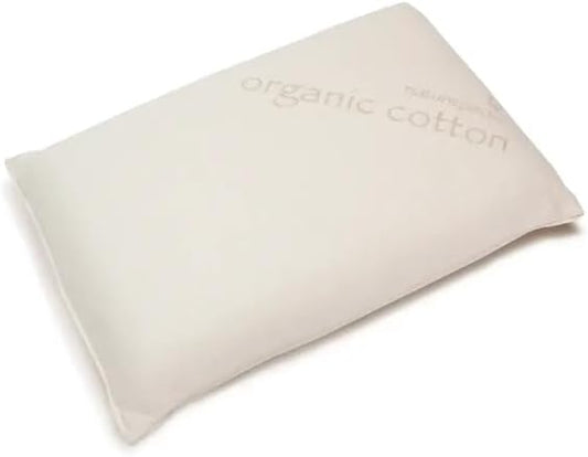 Naturepedic Organic Latex Pillow - King Bed Pillow with Medium Comfort - Luxury Pillow with Adjustable Fill for Comfortable Sleeping, Back Support and Neck Pain Relief