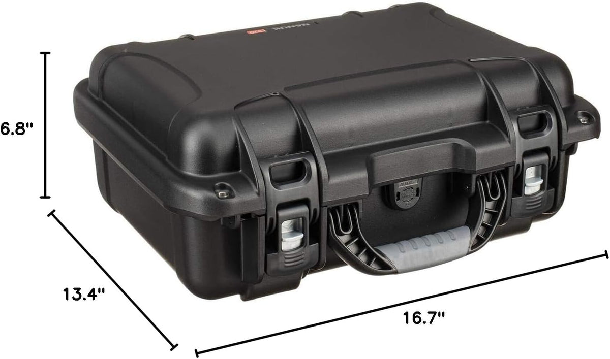 Nanuk 920 Waterproof Hard Case with Foam – Impact-Resistant with Integrated Slide Locks for Camera, Drone and Electronics (Black)