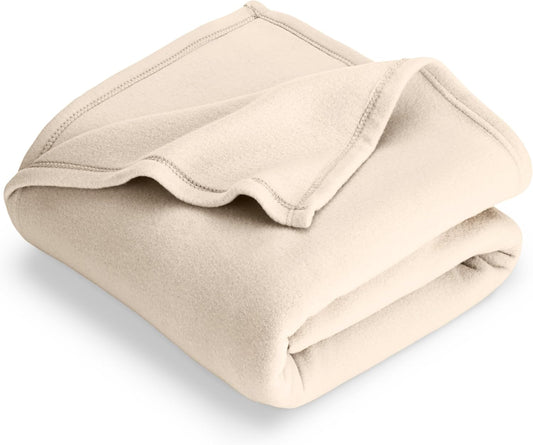 Bare Home Lightweight Polar Fleece Blanket Sand Full/Queen