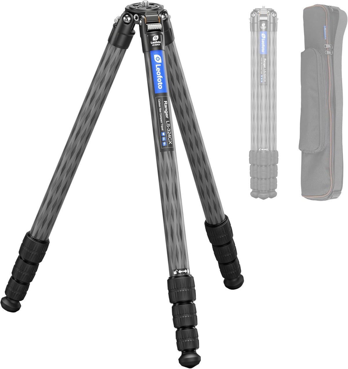 Carbon Fiber Lightweight Travel Tripod, 68" Professional Video Tripod for Mirrorless Camera/DSLR with Carry Bag, Max Load 33.07lb