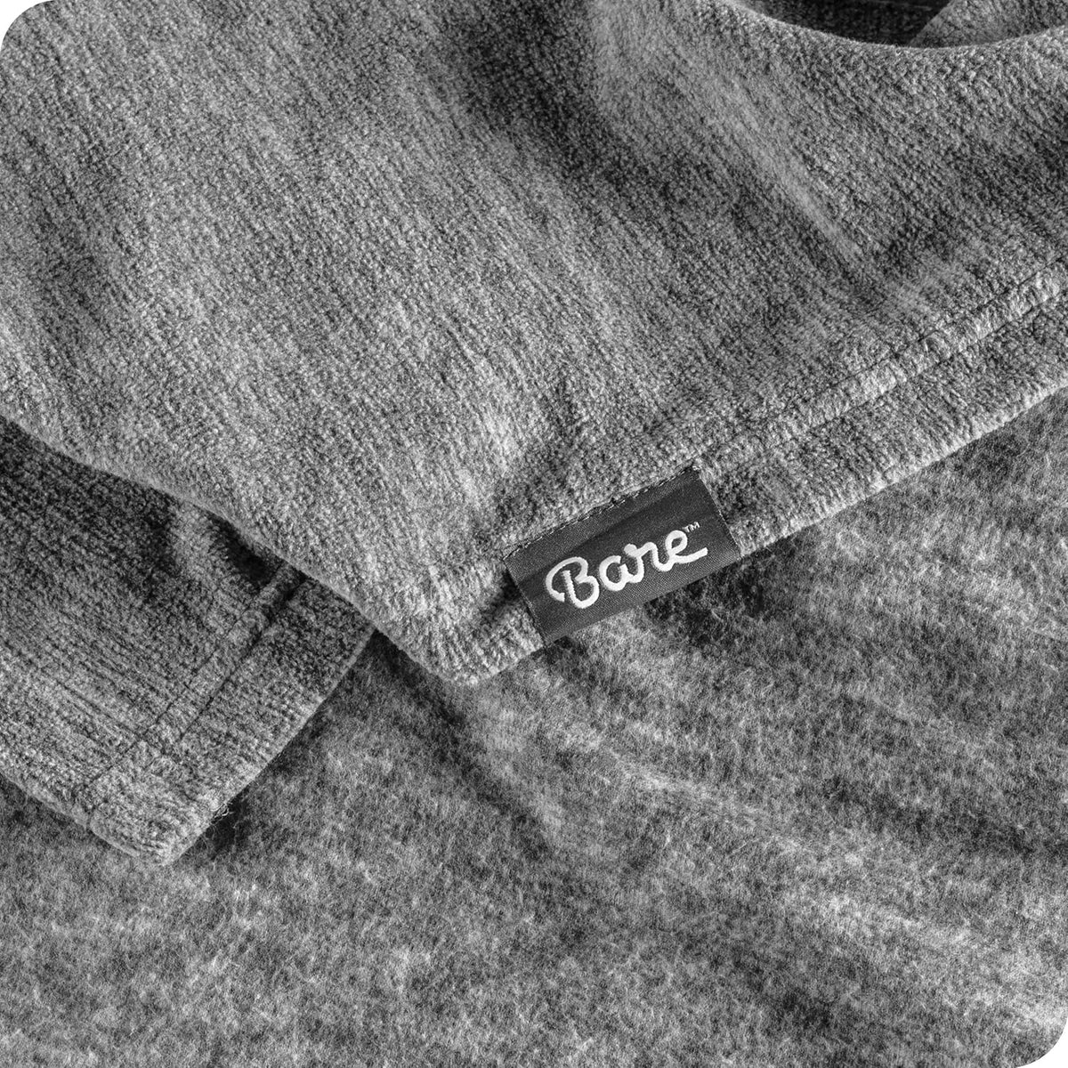 Bare Home Polar Fleece Blanket - King Blanket - Heathered Light Grey - Warm & Cozy - Premium Fleece - Throw for Bed, Camping, and Travel - Lightweight (King, Heathered Light Grey)